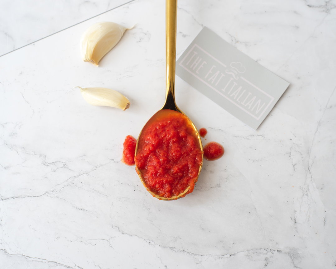 Frozen tomato and basil sauce