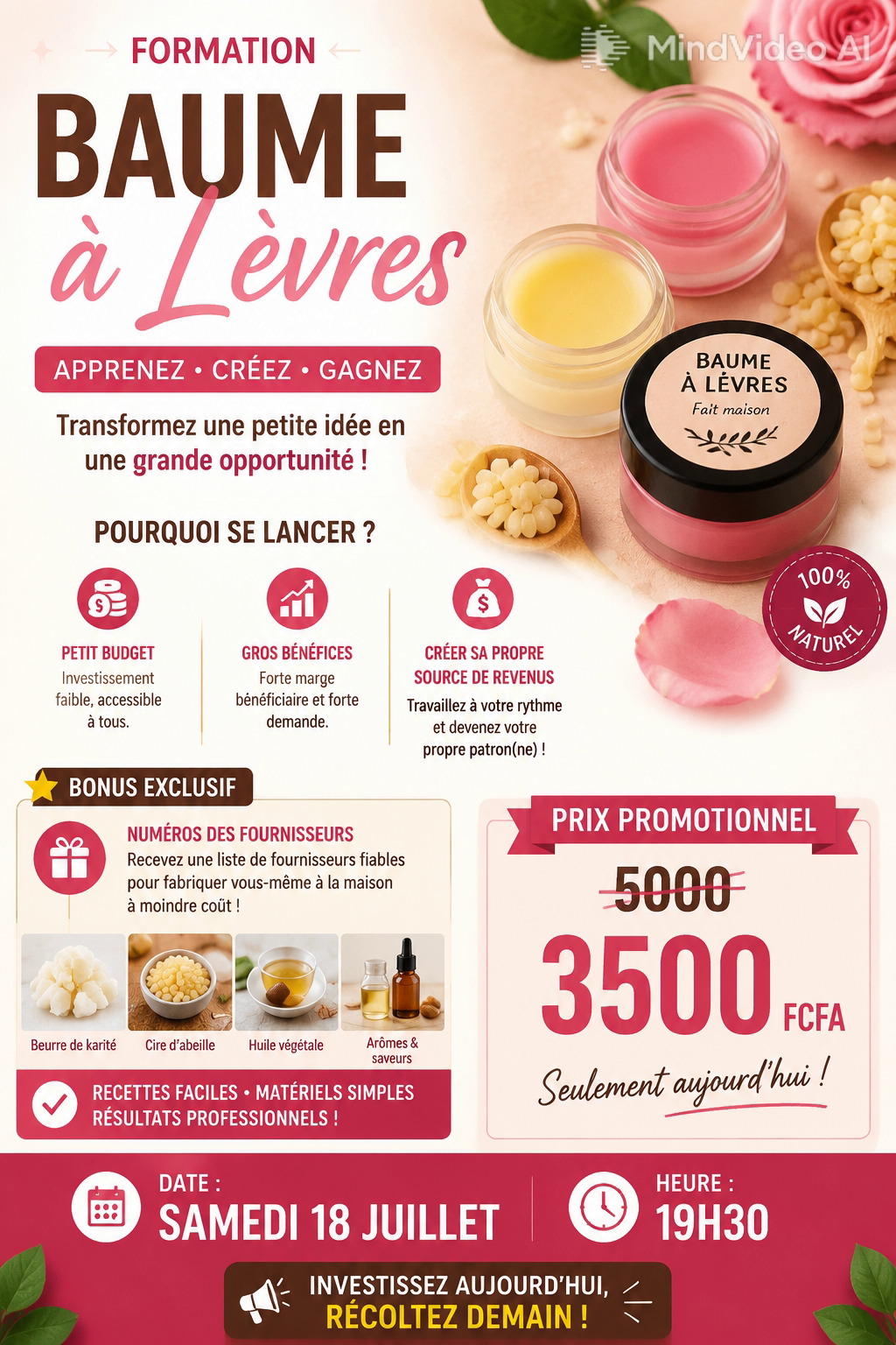 Formations baume à levre