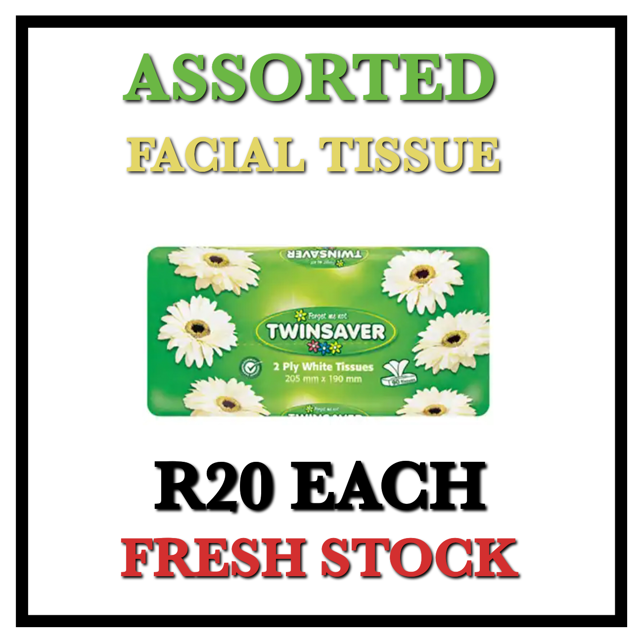 Assorted Facial Tissues 2Ply _0