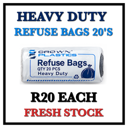 Heavy Duty Refuse Bag Roll 20's