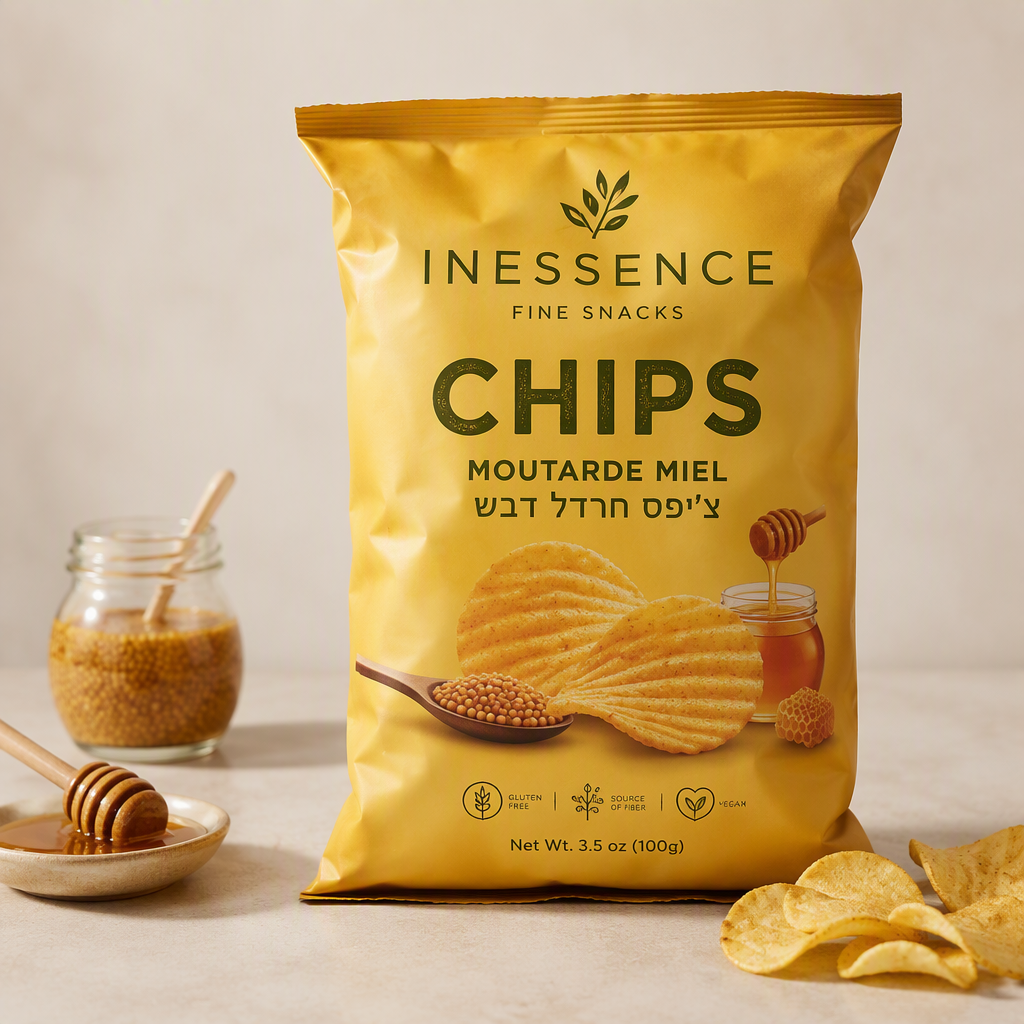 Inessence Chips Moutarde Miel / אינאסנס צ'יפס חרדל דבש_0