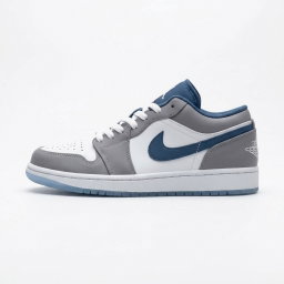 NIKE AIR JORDAN 1 LOW ‘ Stealth / French Blue ‘