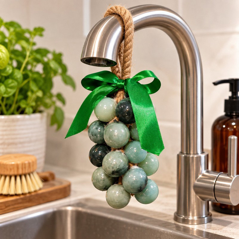 Jabón para manos en forma de racimo de uvas