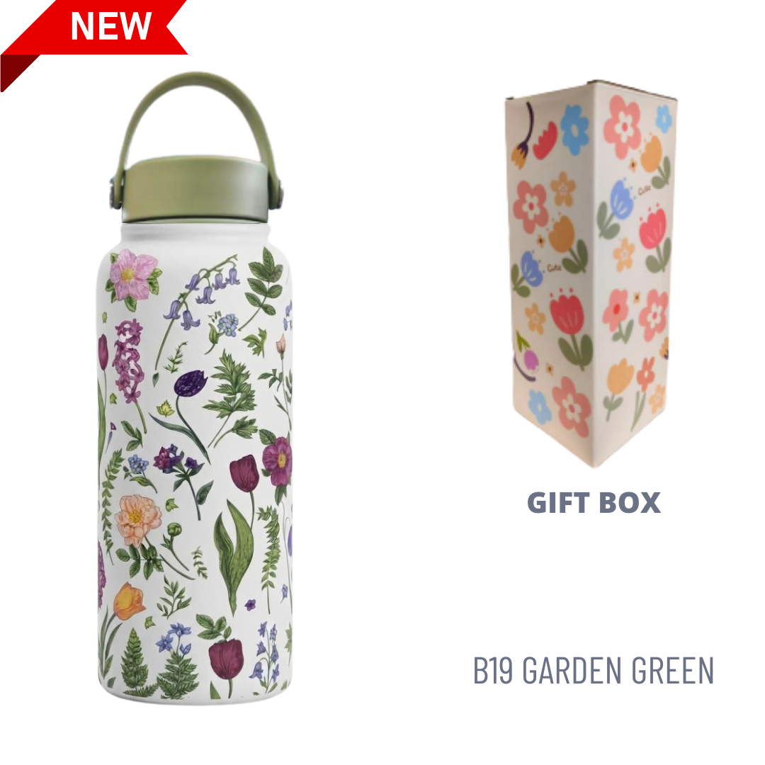 1000ML 3D FLORAL THUMBLER THERMOS BOTTLE_18