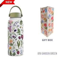 1000ML 3D FLORAL THUMBLER THERMOS BOTTLE