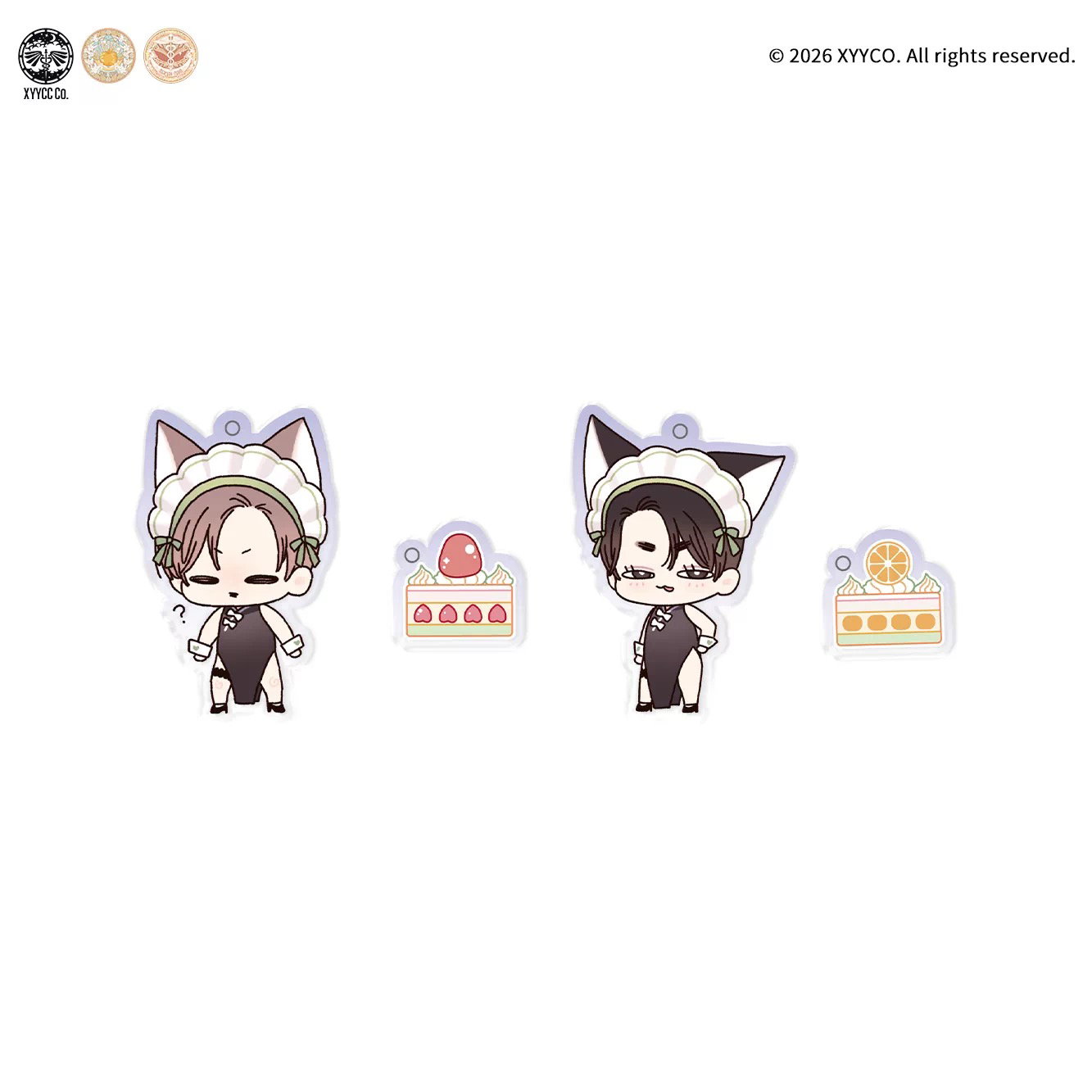 “Butler & Maid” - 4 Week Lovers Acrylic keyring_0