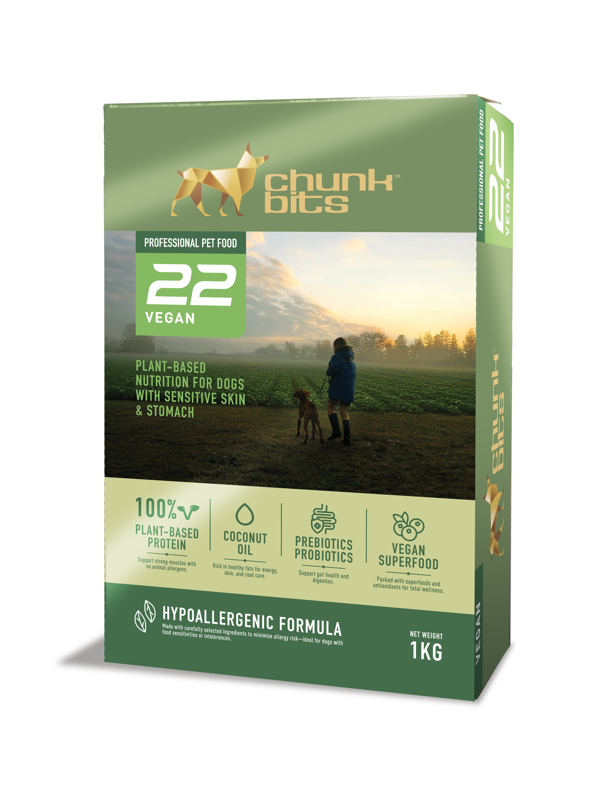 Chunkbits Vital 22 Marine Fish, Tapioca & Oat Dog Food_2