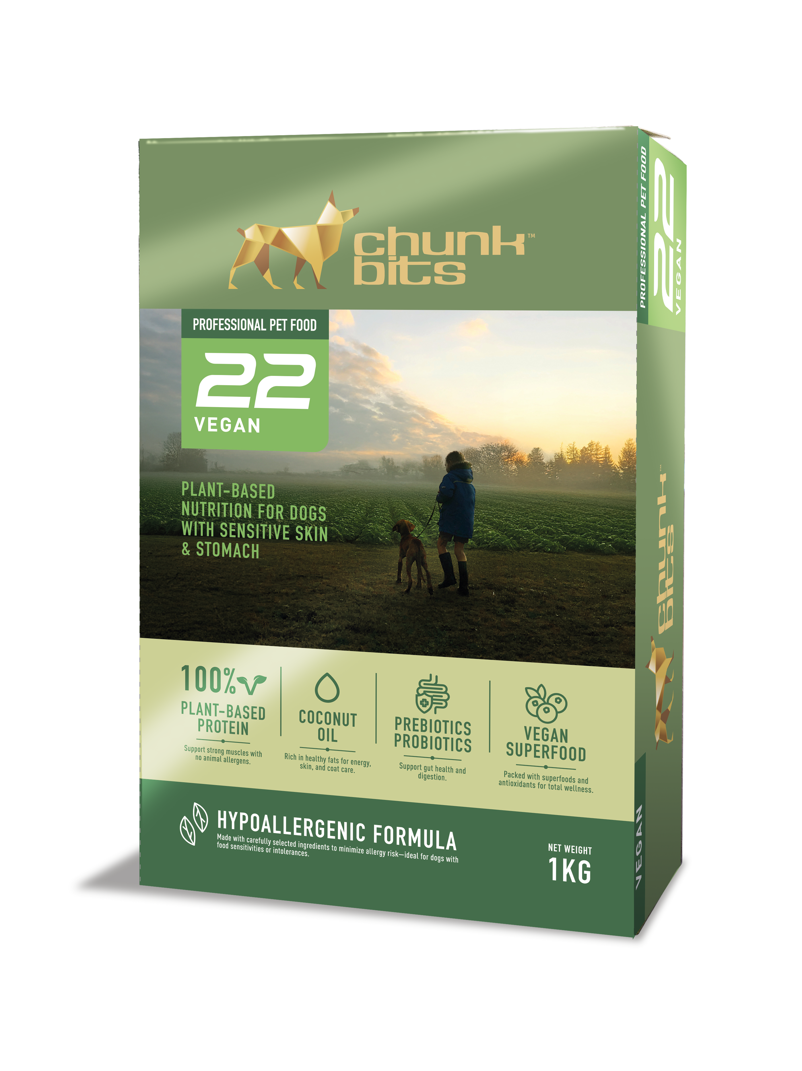 Chunkbits Vital 22 Marine Fish, Tapioca & Oat Dog Food_2