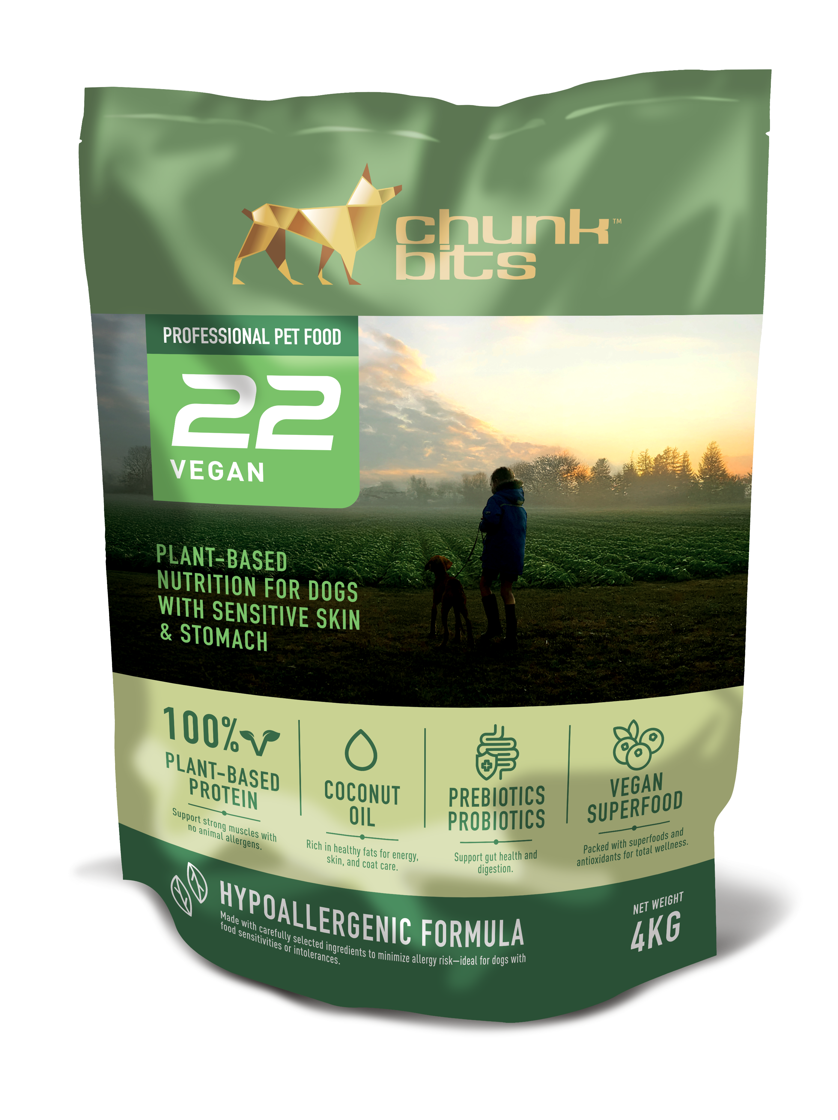 Chunkbits Vital 22 Marine Fish, Tapioca & Oat Dog Food_3