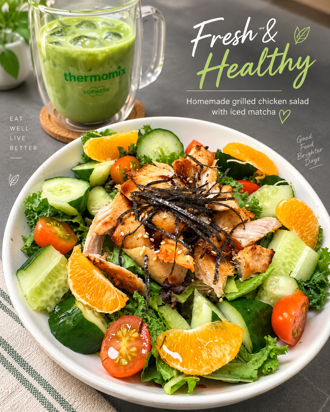 Homemade Grilled Chicken Citrus Salad_0