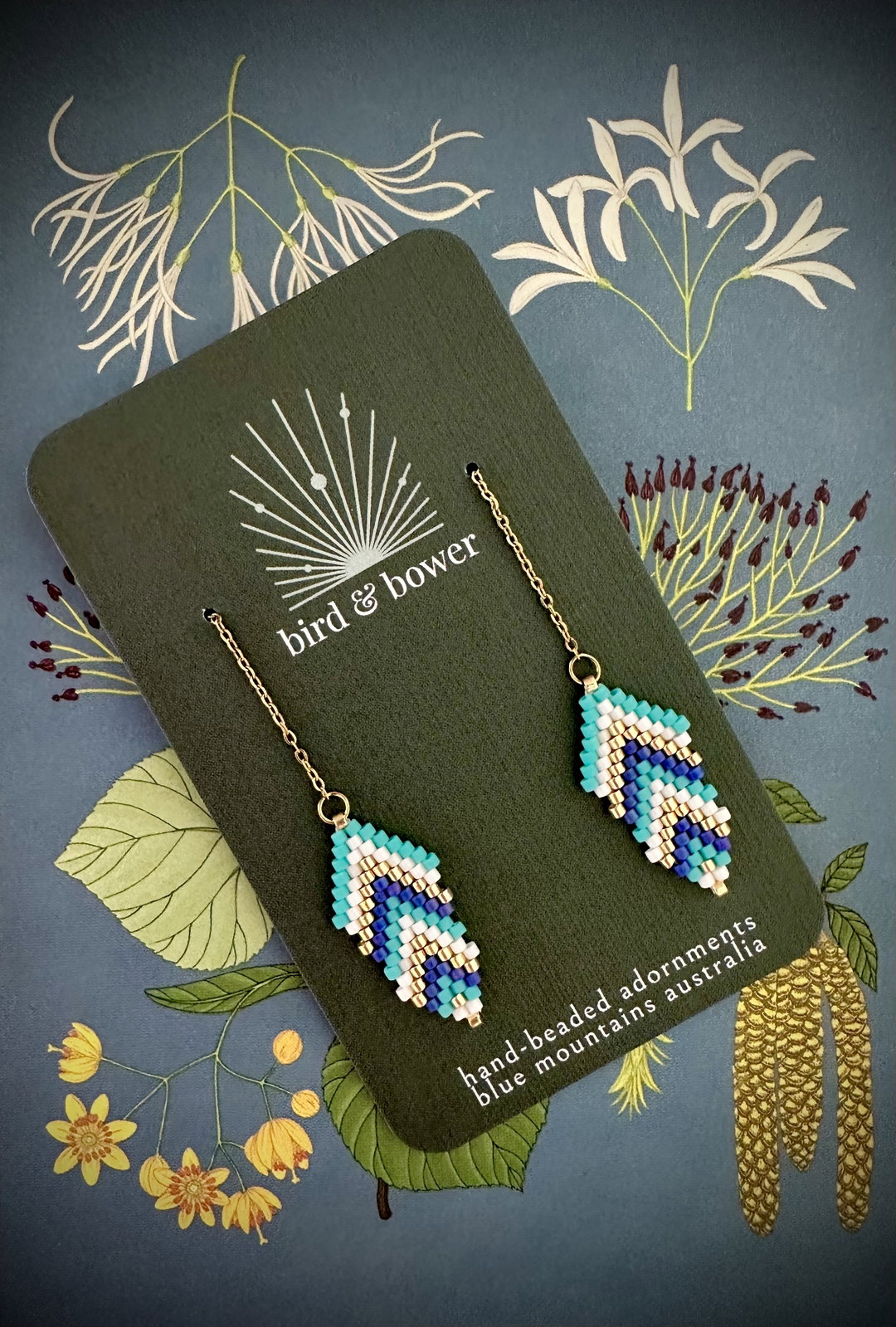 NEW! Feather Drop Earrings 