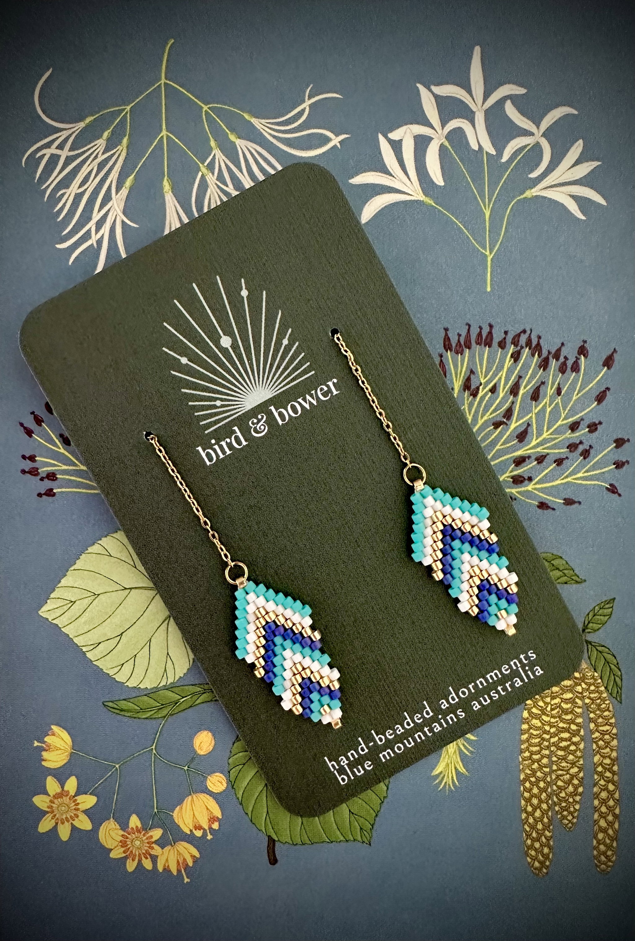 NEW! Feather Drop Earrings _0