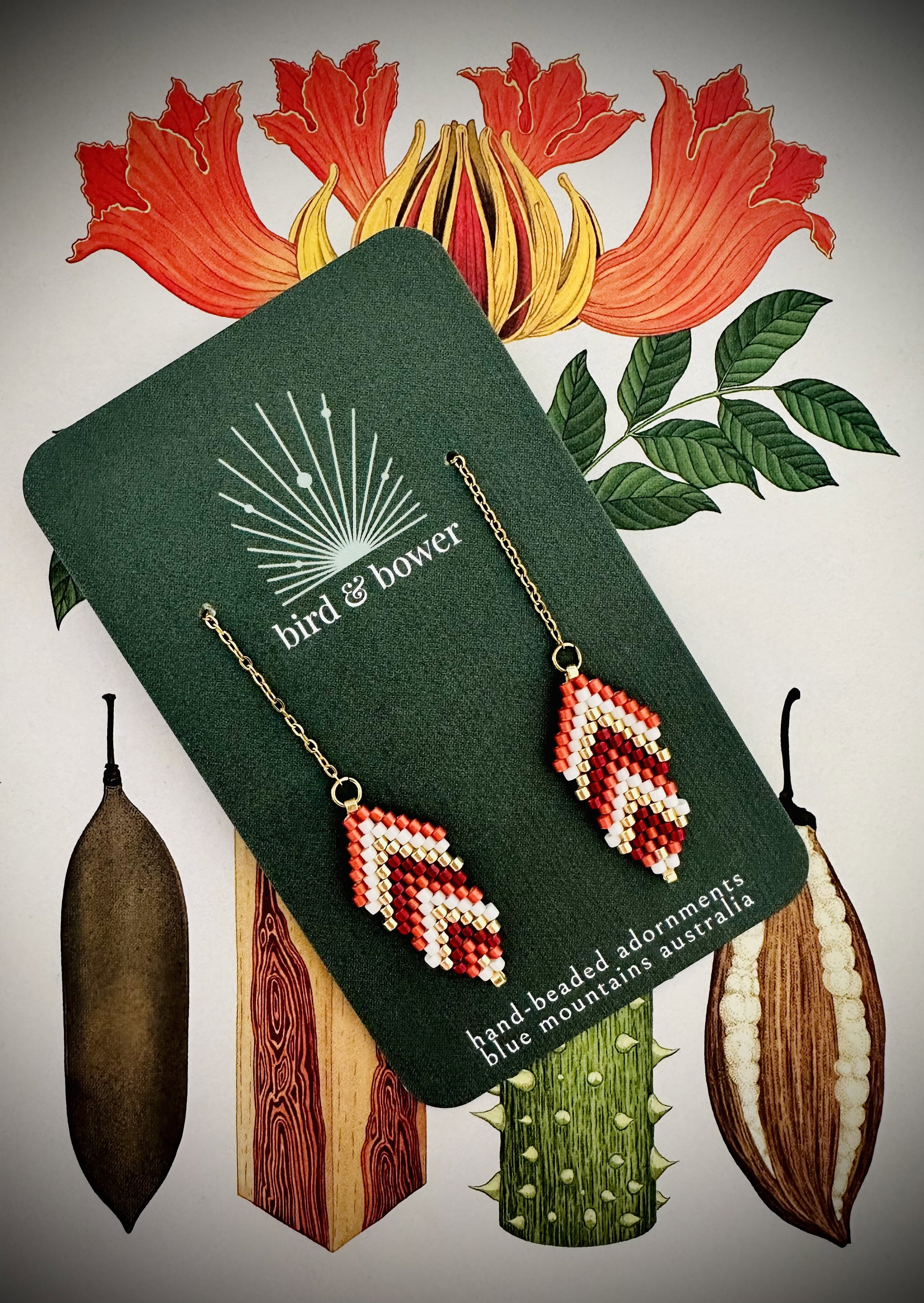 NEW! Feather Drop Earrings _1