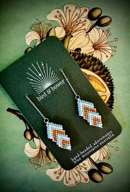 NEW! Feather Drop Earrings 