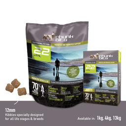 Chunkbits Vital 22 Marine Fish, Tapioca & Oat Dog Food