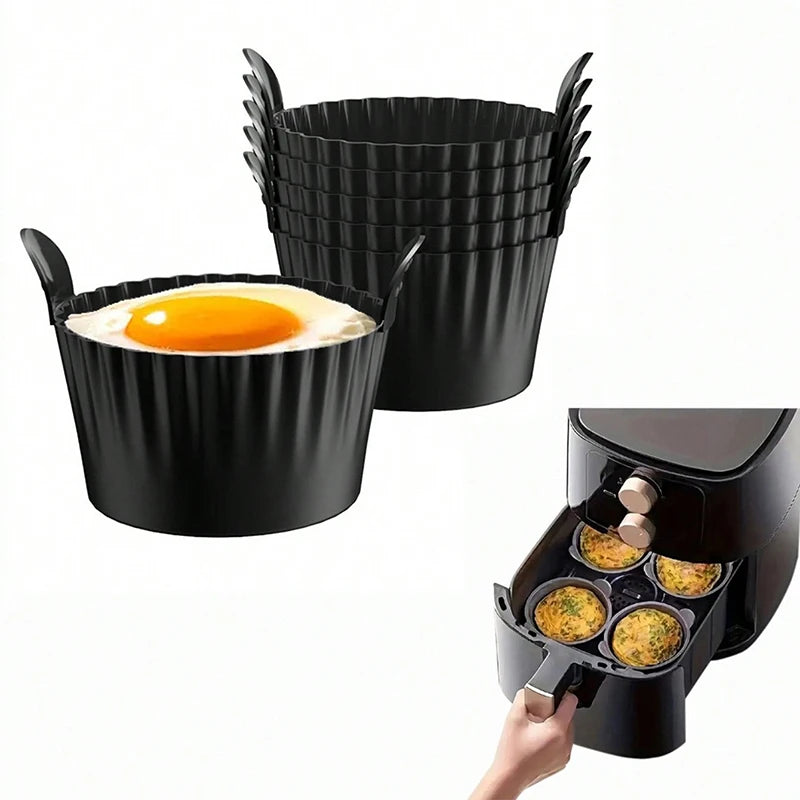 Premium Non-Stick Silicone Egg & Cake Baking Moulds
