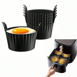 Premium Non-Stick Silicone Egg & Cake Baking Moulds