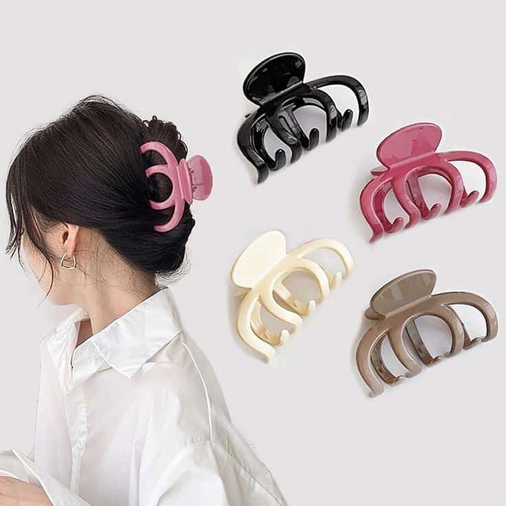Octopus Shaped Hair Claw Clips