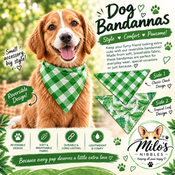 Dubbel Sided Green Bandanna 