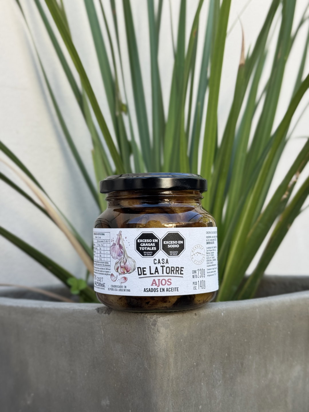 AJOS ASADOS EN ACEITE 200ML