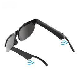 G58 Smart Audio Sunglasses with Bluetooth 5.4, True Stereo Wireless, Button Control, Black