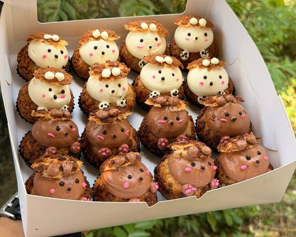 Box Mini Bear Puff 