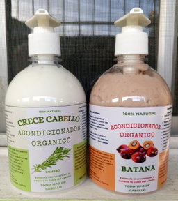 Shampoo y Acondicionador Organico. Anticaída y Crecimiento de Cabello