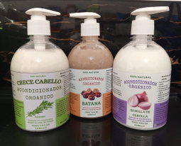Shampoo y Acondicionador Organico. Anticaída y Crecimiento de Cabello