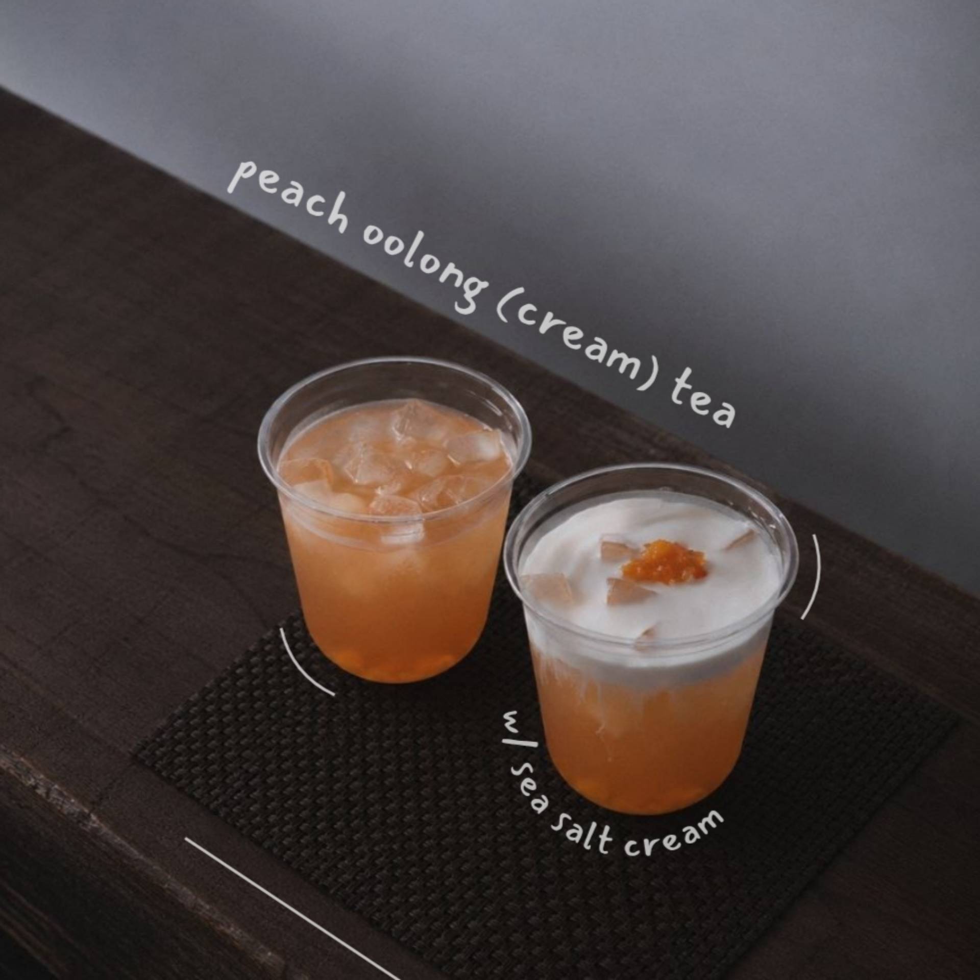 Iced White Peach Oolong (Cream) Tea_0