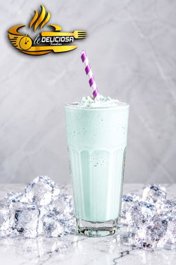Bubblegum blue scoop shake
