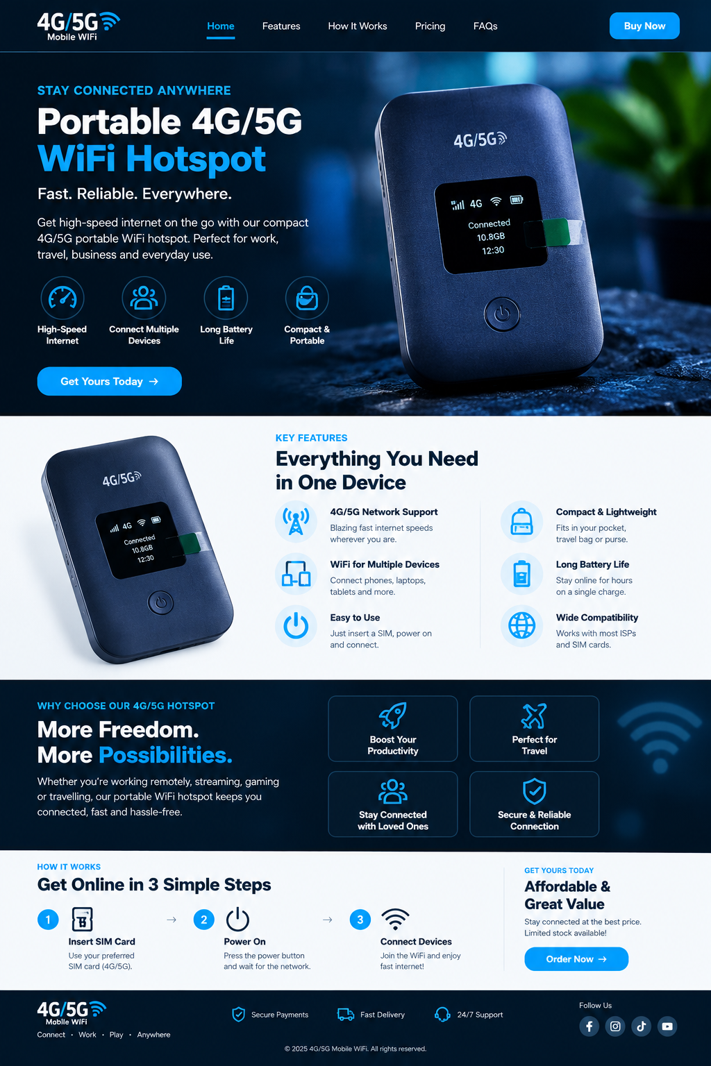 📶 Portable 4G/5G WiFi 