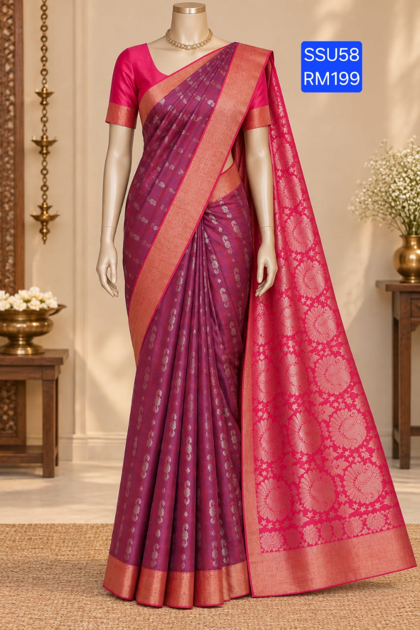 Kanchipuram soft silk saree 