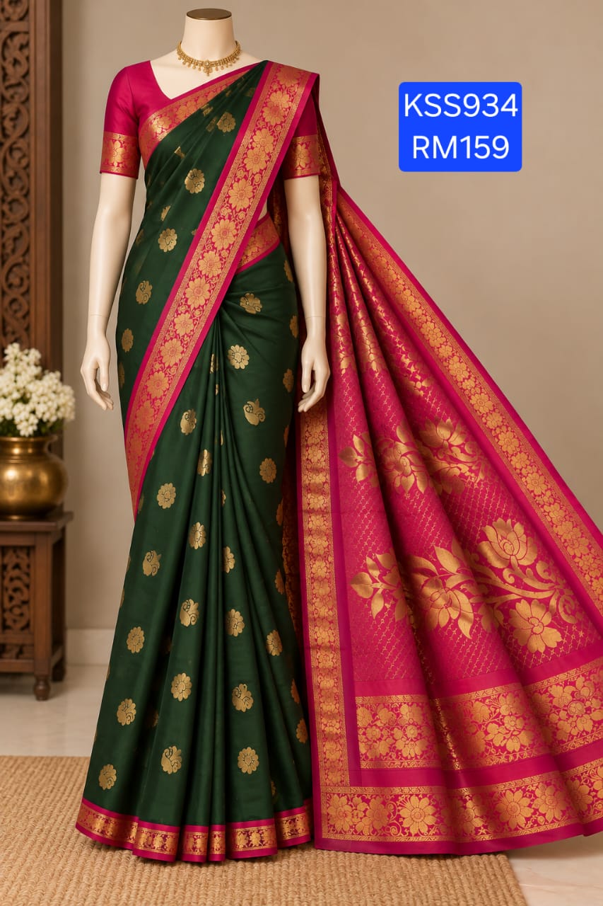 Kanchipuram Silk Cotton Saree