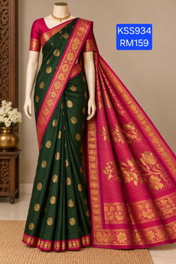 Kanchipuram Silk Cotton Saree 