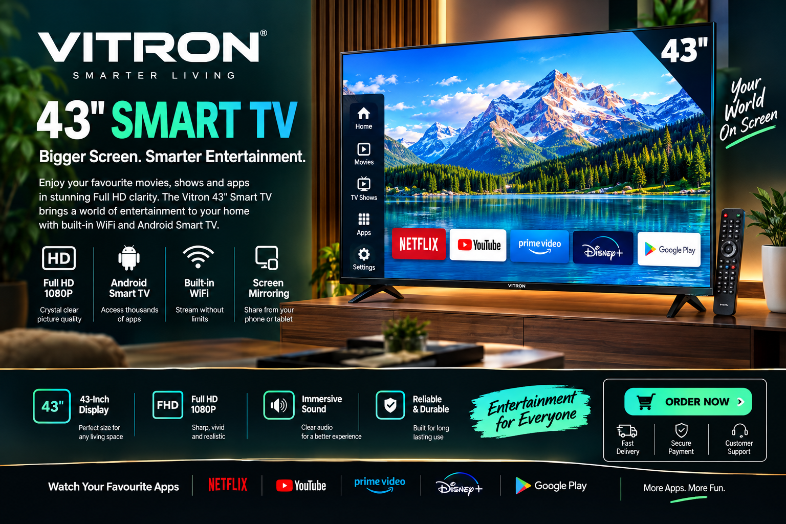 VITRON 43" TV _0