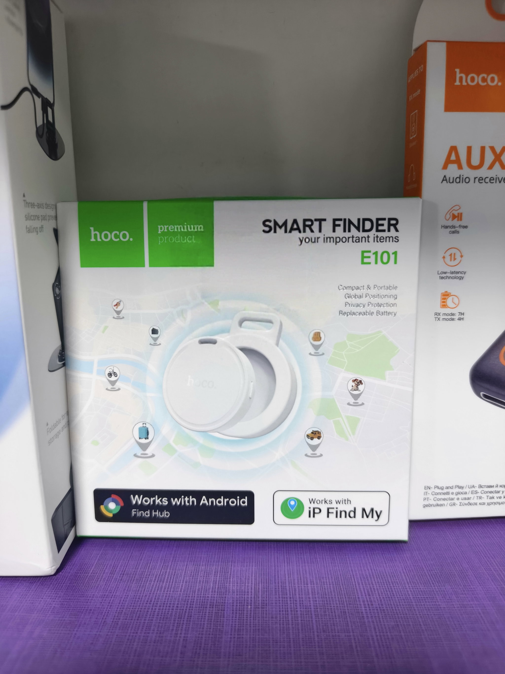 Smart finder hoco to locate keys,wallet,dogs,bags,car and motorcycle works with iphone and Android_0