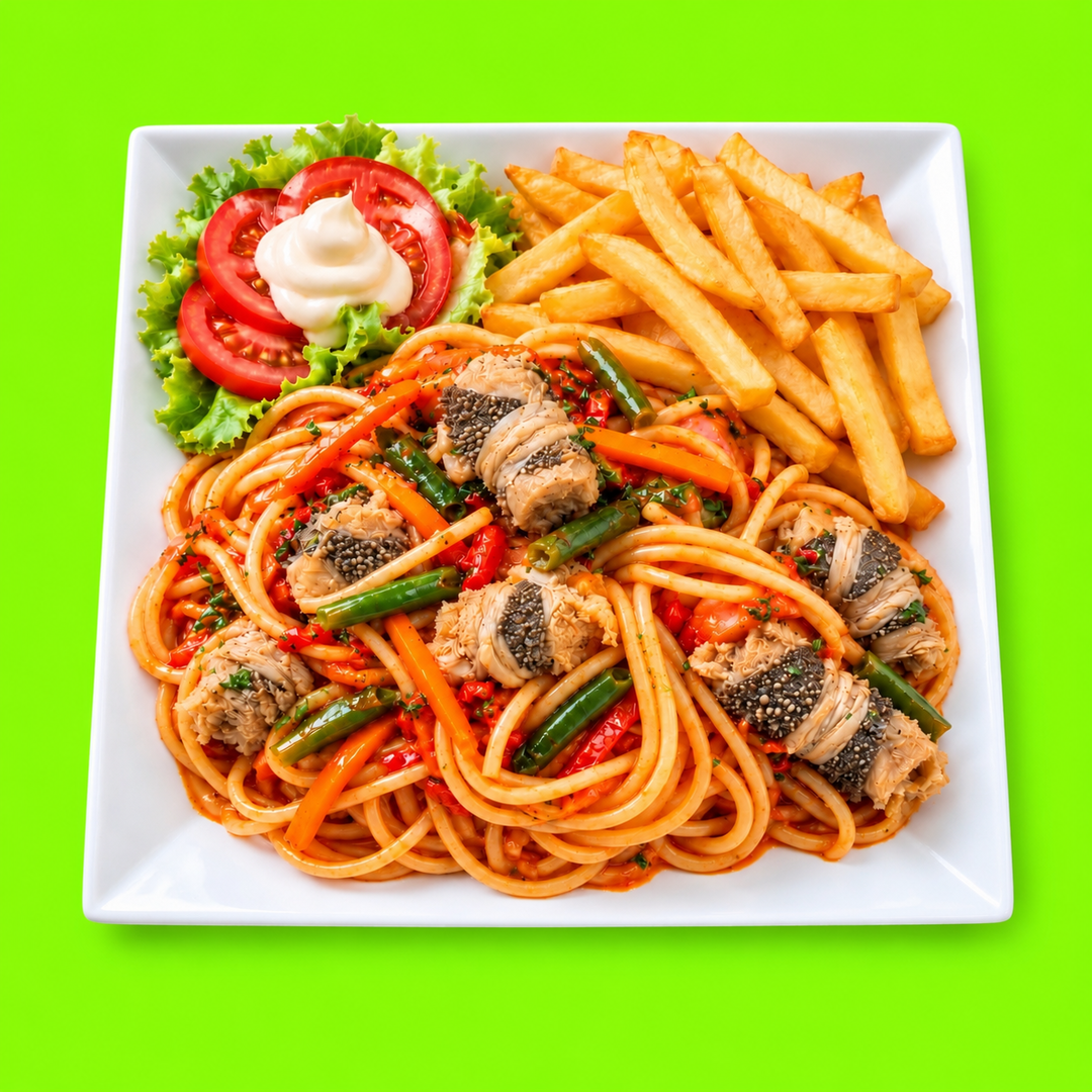 Spaghettis pommes Triples 