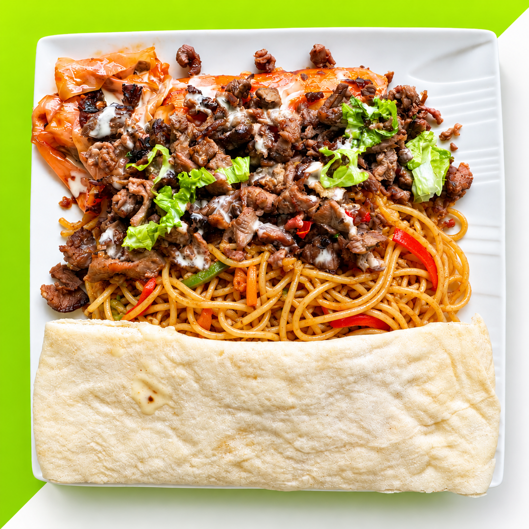 Spaghettis shawarma 