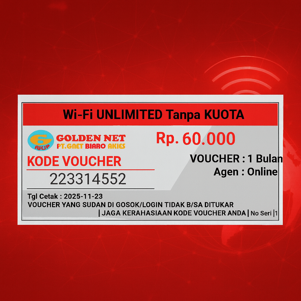 Voucher 1 Bulan UNLIMITED 