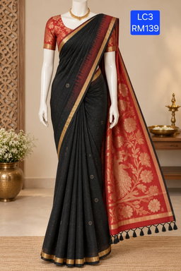 Fancy Lenin Cotton Saree 