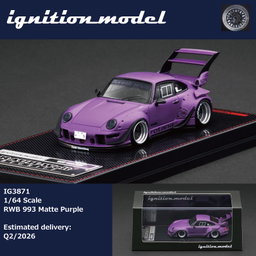 IGNITION MODEL 1/64 PORSCHE RWB 993 - MATTE PURPLE