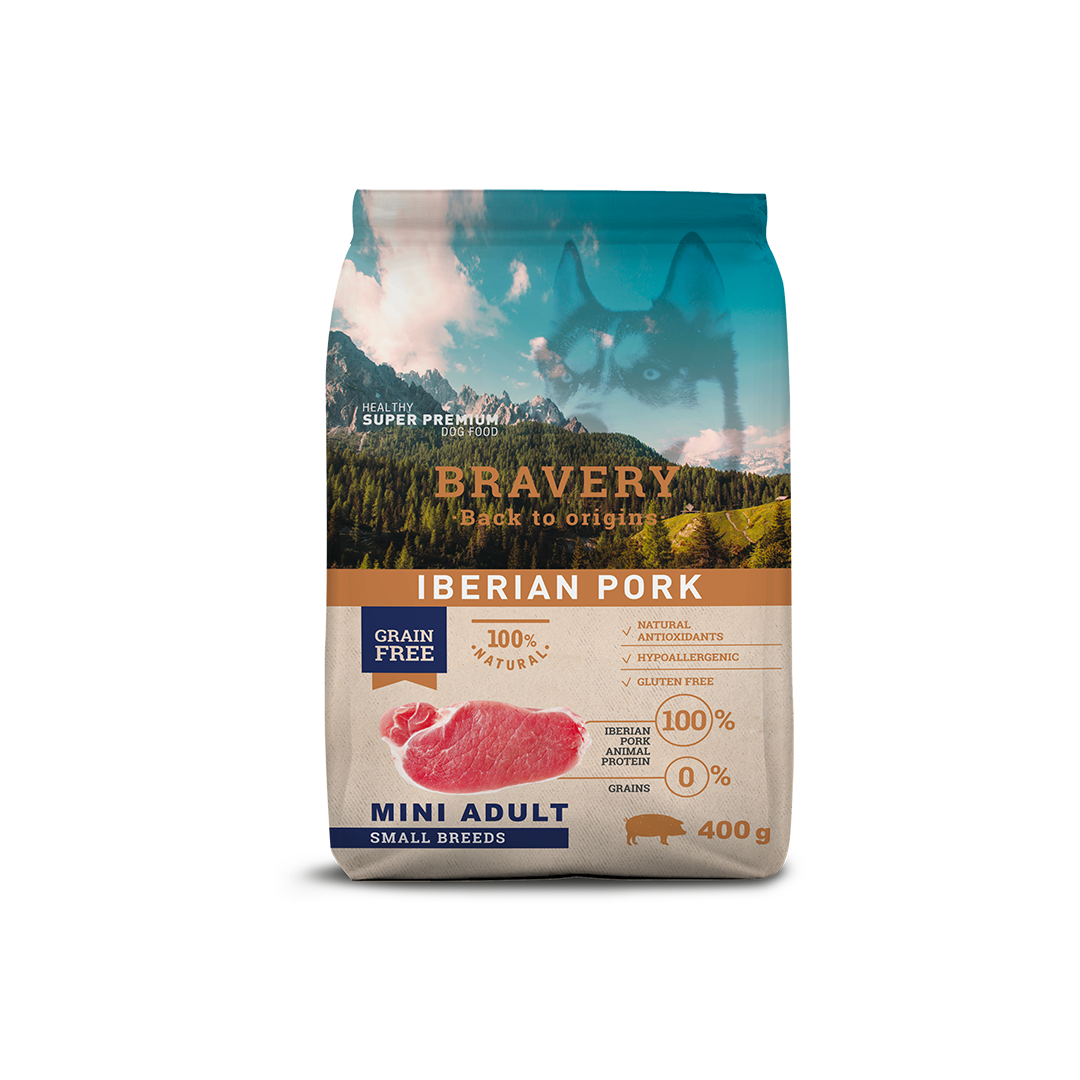 Bravery Iberian Pork Mini Adult Dog Food (Small Breeds)_1