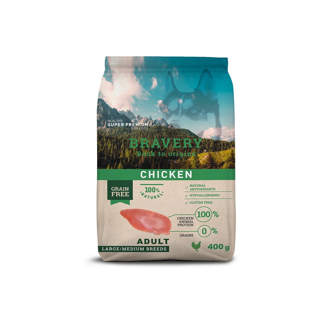Bravery Chicken Adult Dog Food (Large/Medium Breeds)_1