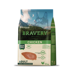Bravery Chicken Adult Dog Food (Large/Medium Breeds)