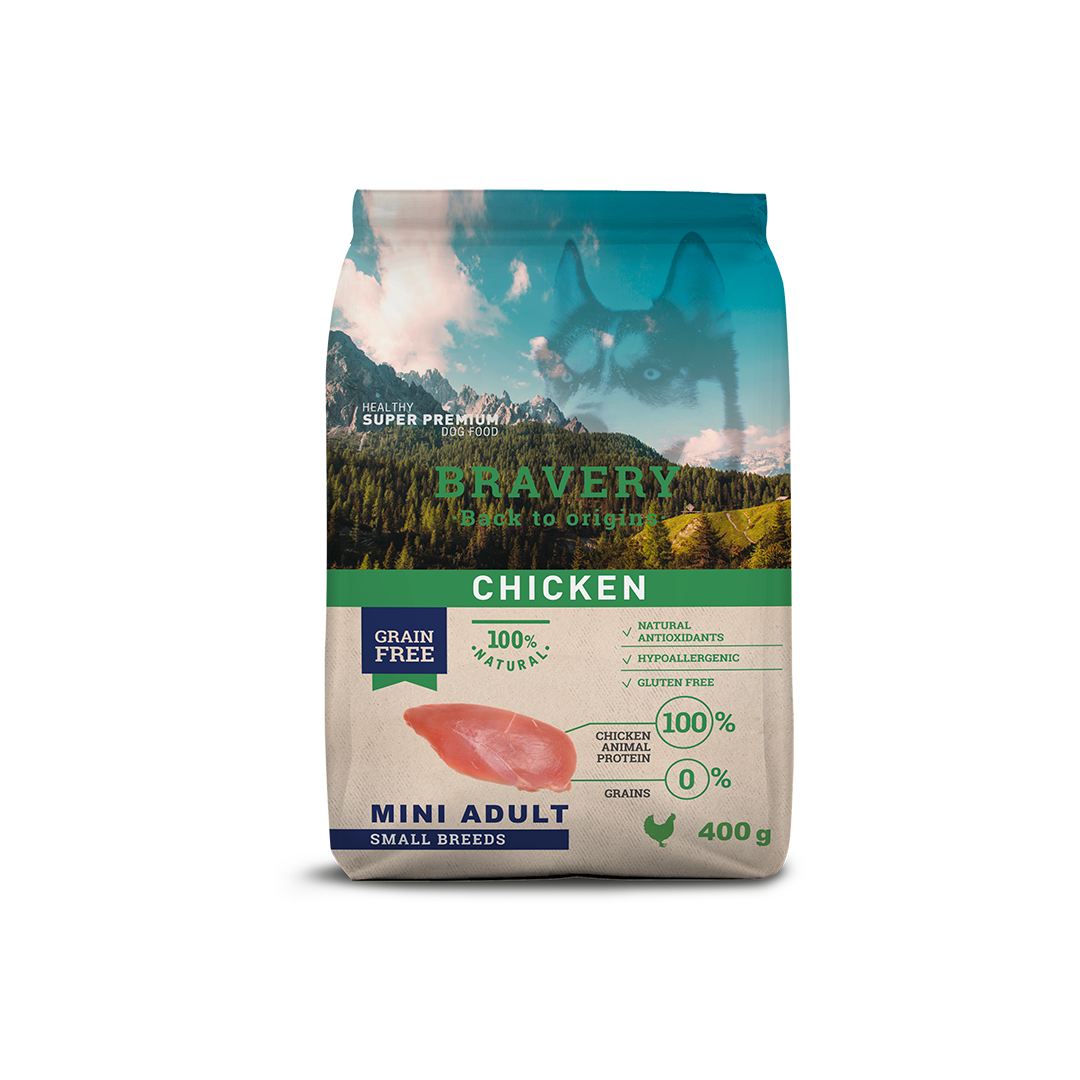 Bravery Chicken Mini Adult Dog Food (Small Breeds)_1