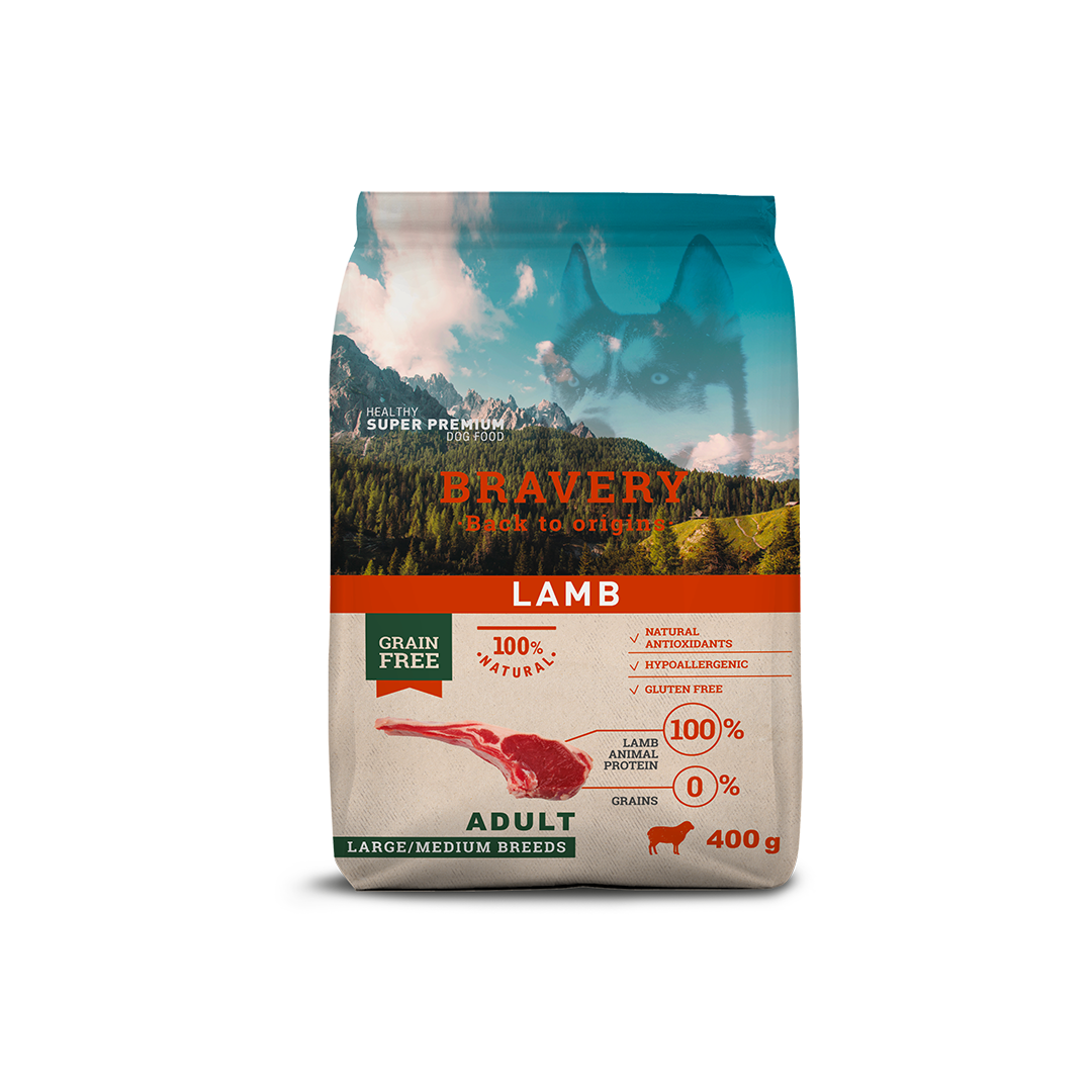 Bravery Lamb Adult Dog Food (Large/Medium Breeds)_1