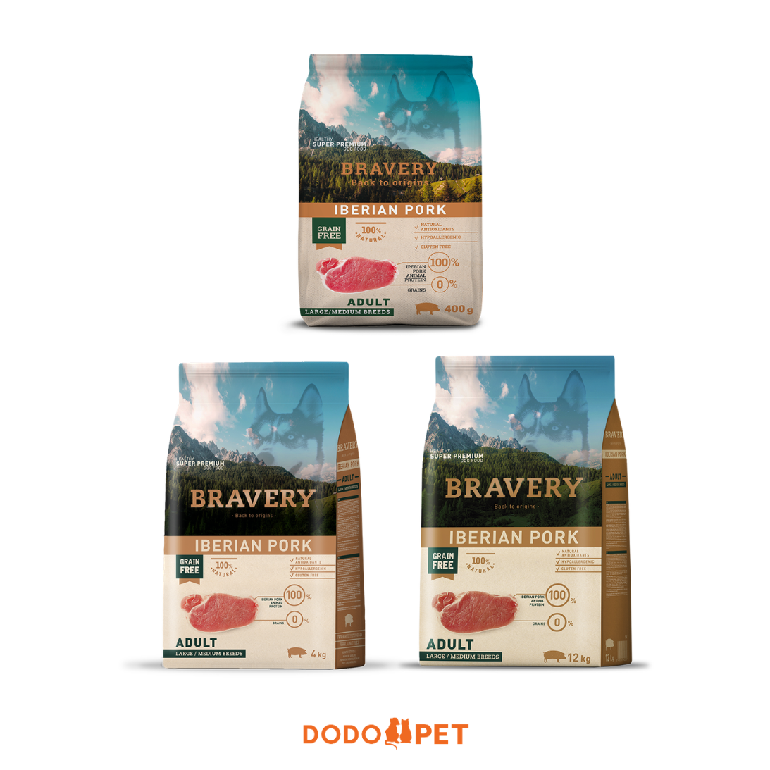 Bravery Iberian Pork Adult Dog Food (Large/Medium Breeds)_0