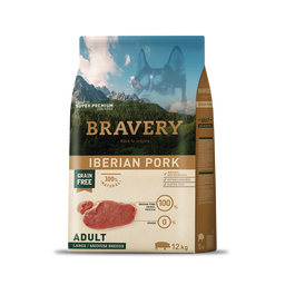 Bravery Iberian Pork Adult Dog Food (Large/Medium Breeds)