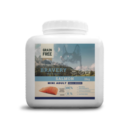 Bravery Salmon Mini Adult Dog Food (Small Breeds)