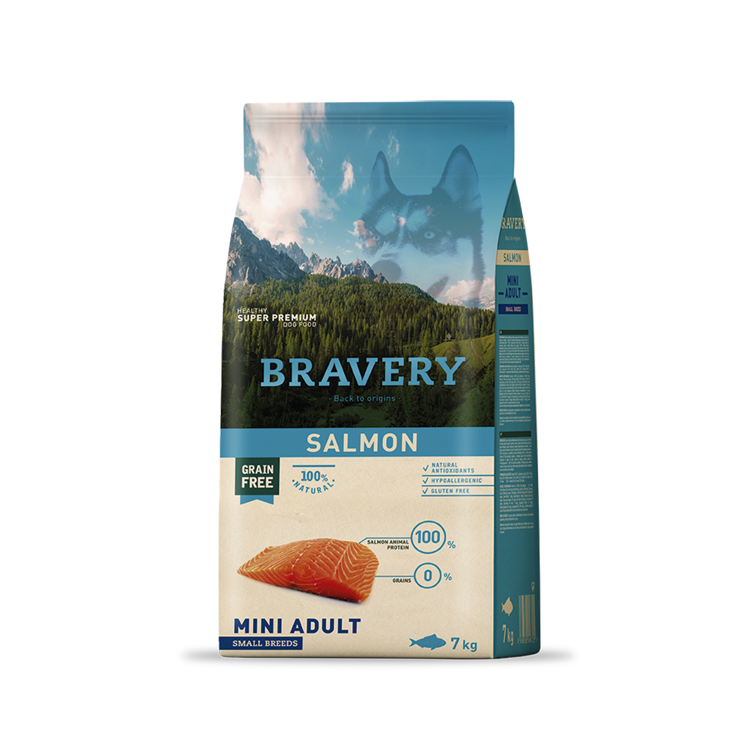 Bravery Salmon Mini Adult Dog Food (Small Breeds)_3
